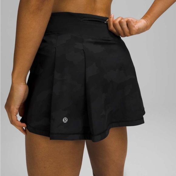 Lululemon Pace Rival Mid Rise Skirt *Long Size 6 Heritage 365 Camo Deep Coal - Picture 3 of 13